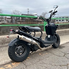 在庫処分!!最終値下げ!! 実動 ZOOMER ズーマー AF58 原付 スクーター 富山 カスタム車両 社外マフラー 社外サスペンションの画像