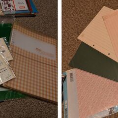 【おまとめ値引き】余り文具いろいろSet*ルーズリーフ*シール*ファイルポケットの画像