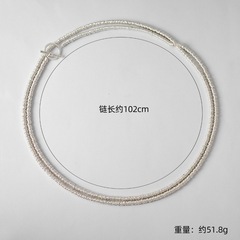 シンプルチェーンネックレス 約102cmの画像