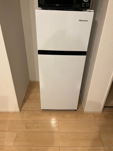 【美品／配達可！要相談】2023年製ハイアール冷凍冷蔵庫124L