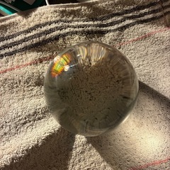 受け取り者決まりました。　
ガラス玉か水晶玉 100mm