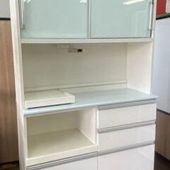 120cm幅　H200cm 　D45㎝ 引出ソフト　クロージング食器棚モイス付き　水屋　キッチンキャビネットの画像