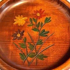 【新品未使用品】山中塗り漆器　天然木製菓子鉢の画像