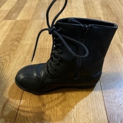 黒　キッズブーツ　20cm　袴　卒園式　の画像