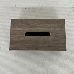 【ジモティ限定特価】 テッシュケース 木目調 ブラウンカラー 木製 おしゃれ Y1095の画像
