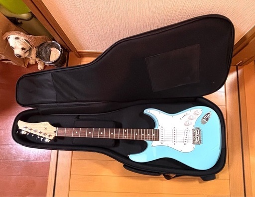 Greco エレキギター WS-STD (スカイブルー/ローズウッド）ケース付