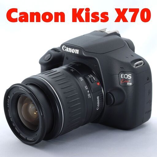 ★希少モデル★軽量★Canon kiss X70★スマホ転送 一眼レフカメラ★初心者お散歩カメラ★