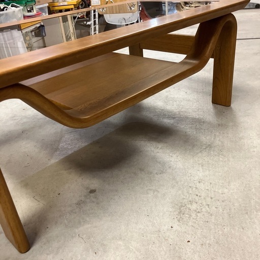 Keyuca木製センターテーブル ガラストップ Keyuca木製センターテーブル ガラストップ