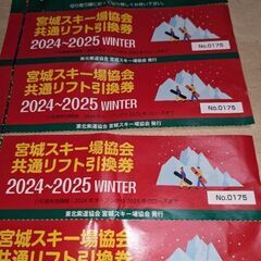 宮城県共通リフト券4枚