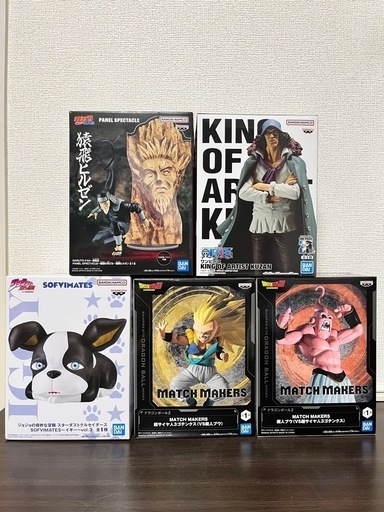 ゴテンクス　魔人ブウ　クザン　猿飛ヒルゼン　イギー　フィギュア　5体セット