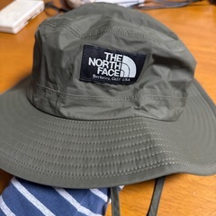 ノースフェイス　ハット　美品　カーキ色