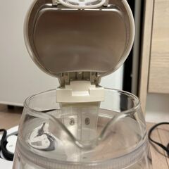 ハゴオギ (HAGOOGI) 電気ケトル ガラス ケトル 1.0L 8段温度調節の画像