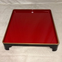 山中塗 半月膳 結び おぼん お膳の画像
