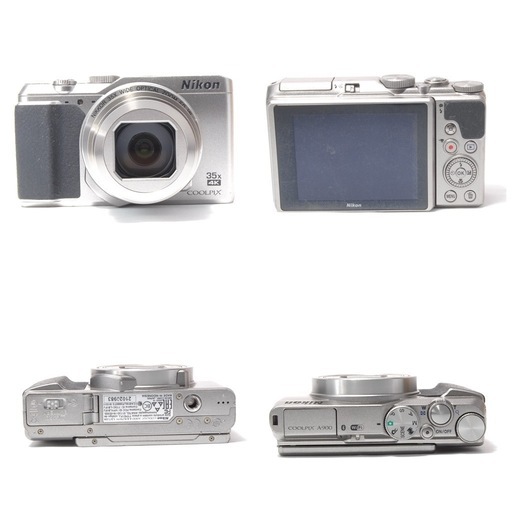 Wi-Fi搭載 Nikon COOLPIX A900 シルバー 軽量　自撮り可 Nikon COOLPIX A900 Digital Camera W. 35x Zoom Lens 20.3MP