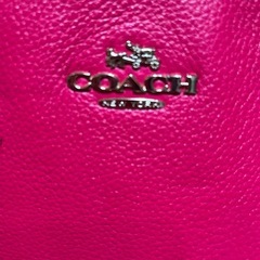 coach トートバッグ　ペブルドレザー　ピンクの画像
