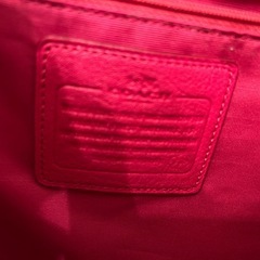 coach トートバッグ　ペブルドレザー　ピンクの画像