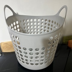 【無料】ランドリーバスケット グレー