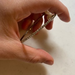 キラキラストーン✨大ぶりパール✨ブレスレット✨バングル✨の画像
