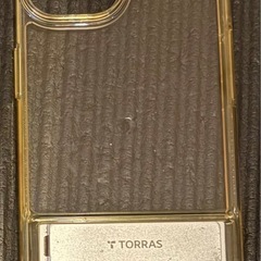 TRRAS iPhone 14/13用 スタンド付きクリアケース 