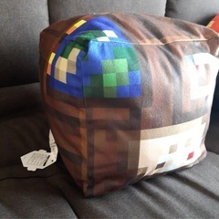 マインクラフト　ブロック　BIG   ぬいぐるみ　クッションの画像
