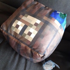 マインクラフト　ブロック　BIG   ぬいぐるみ　クッションの画像