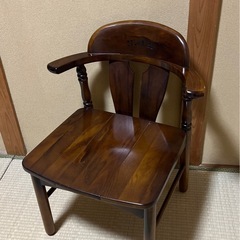 カリモク コロニアル チェア ヴィンテージ アンティーク調の画像