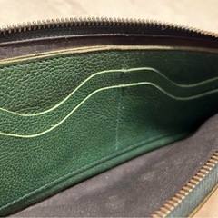 【限定値下中】IL BISONTE イルビゾンテ L字ファスナー長財布 グリーンの画像