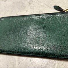 【限定値下中】IL BISONTE イルビゾンテ L字ファスナー長財布 グリーンの画像