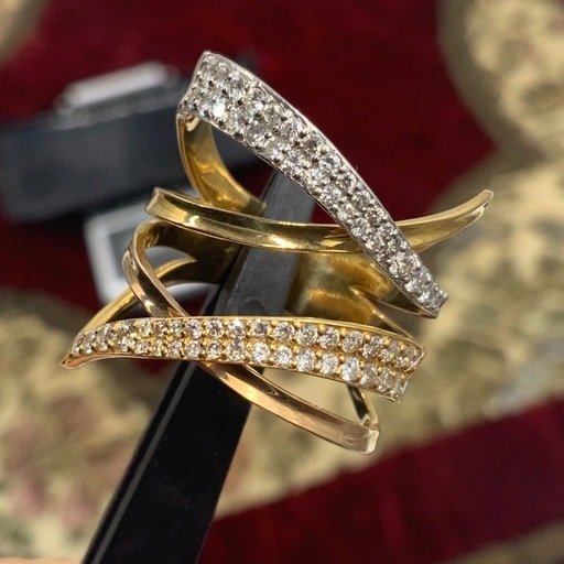 K18 pt900 ダイヤモンド　リング　8.3g 約18号　0.89ct