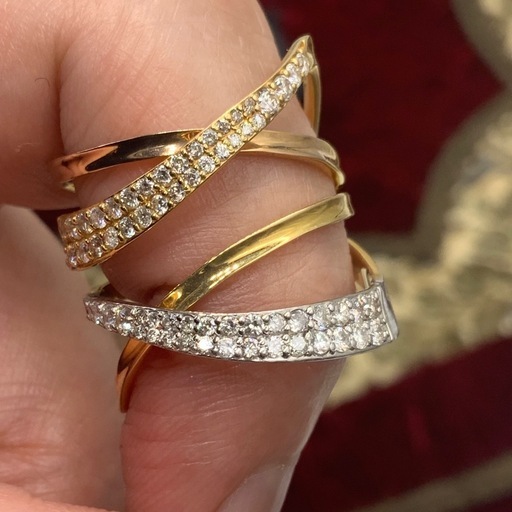 K18 pt900 ダイヤモンド　リング　8.3g 約18号　0.89ct