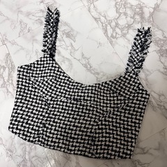 🤍ZARA ツイードビスチェ