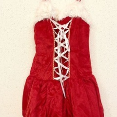 1回着用 サンタガール 2点セット サンタコス クリスマス サンタクロース コスプレの画像
