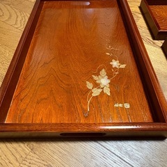 新品のお盆3点セットの画像