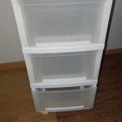 透明3段ボックス