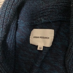 URBAN RESEARCH ネイビーカーディガン 38 メンズの画像