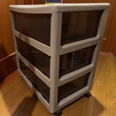 衣装ケース キャスター付き 3段の画像