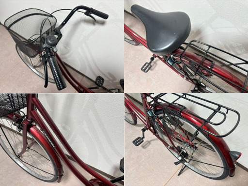 サブスク利用も可能❕】26インチ - ワインレッド / STRAWBERRY【整備