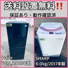 送料設置無料❗️業界最安値✨家電2点セット 洗濯機・冷蔵庫