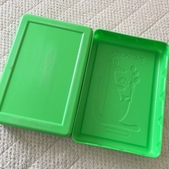 おどうぐばこ お道具箱 幼稚園 緑 プラスチックケースの画像