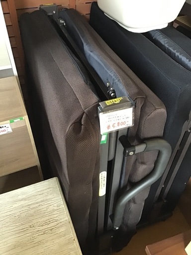 ⚫︎販売終了⚫︎リクライニング折りたたみベッド　ブラウン　中古品