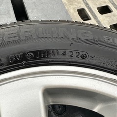 ブリジストン　セイバーリング　アルミホイール付　溝あり　タント　ワゴンr タイヤ　軽自動車の画像
