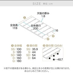 LOWYA ダブルベッド　フレームの画像