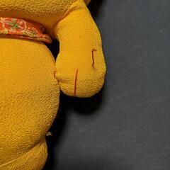 チリメンの招き猫のぬいぐるみです。①の画像