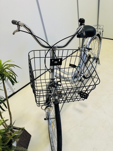 セキネ 27インチ 6段変速 カーキ シティサイクル 学生 中古 自転車