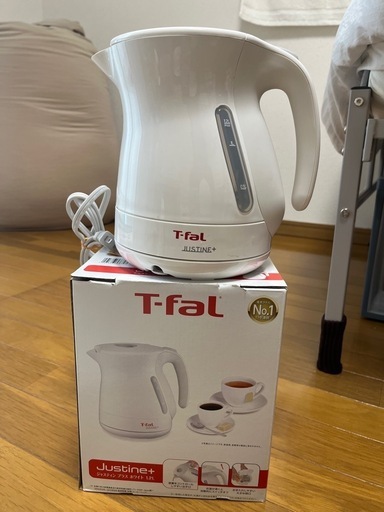 【中古】T-fal  ティファール　電気ケトル　ホワイト　1.2L