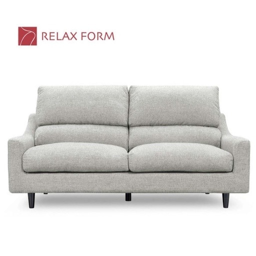 【超美品‼️】高級♪ リラックスフォーム 142cm幅2人掛けソファ ラヴソファ コンパクトソファ グレージュ♪