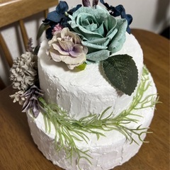 【最終お値下げ】ハンドメイド クレイケーキ ベビー　バースデーケーキ　粘土 の画像