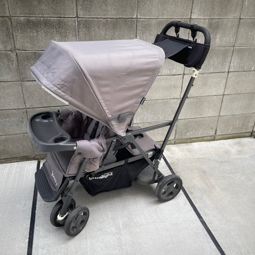 【お取引中】JOOVY 二人乗りベビーカー　カーシートアダプター付き