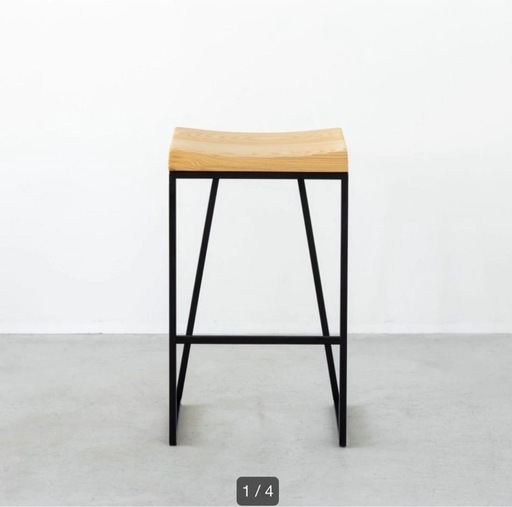 かなでもの／kanademono／ハイスツール／アッシュ無垢材