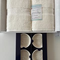 【新品未使用】【非売品】トヨタ　醤油皿＆タオルの画像